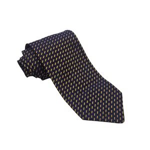 Pavone Silk Tie Royal Blue Yellow Iridescent Handmade Italian Luxury Designer